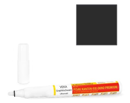 Ko 243 Pisak KANTEN-FIX OKNO PREMIUM - VEKA SPECTRAL Graphitschwarz Ultramatt (Grafitowo-czarny ultramatowy)