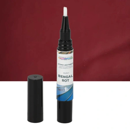 FE 777 0004 Ottimo Leather Fix – Pisak retuszerski pędzelkowy z dedykowaną farbą TUP - Bengal red (Bengal rot)