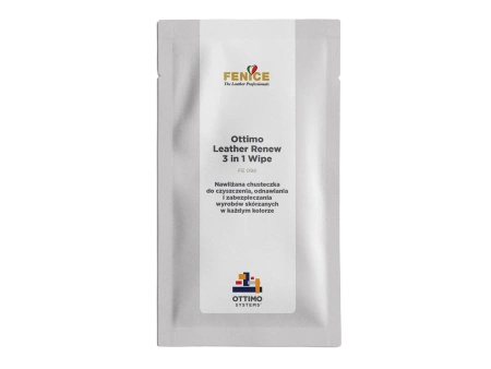 FE 096 - OTTIMO Leather Renew 3 w 1 Wipe - chusteczka do czyszczenia, odnawiania i zabezpieczania