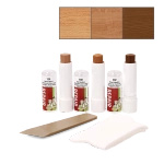 Zestaw naprawczy QUICKFIX 2w1 do szybkiego wypełniania i barwienia drobnych rys - Seria średnich odcieni (buk, olcha, dąb)