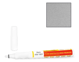 Ko 243 Pisak  KANTEN-FIX OKNO PREMIUM - Horn. 436-1001 Metbrush Aluminium / RAL 9006