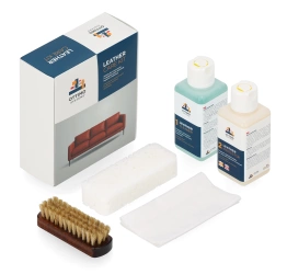 FE 185 LEATHER CARE KIT - Zestaw do czyszczenia i zabezpieczania skórzanej tapicerki meblowej (2x250ml)